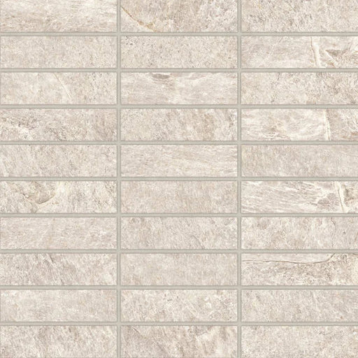 Farmhouse Living Alabaster 12x12 1x4 Straight Set Matte Porcelain Mosaic