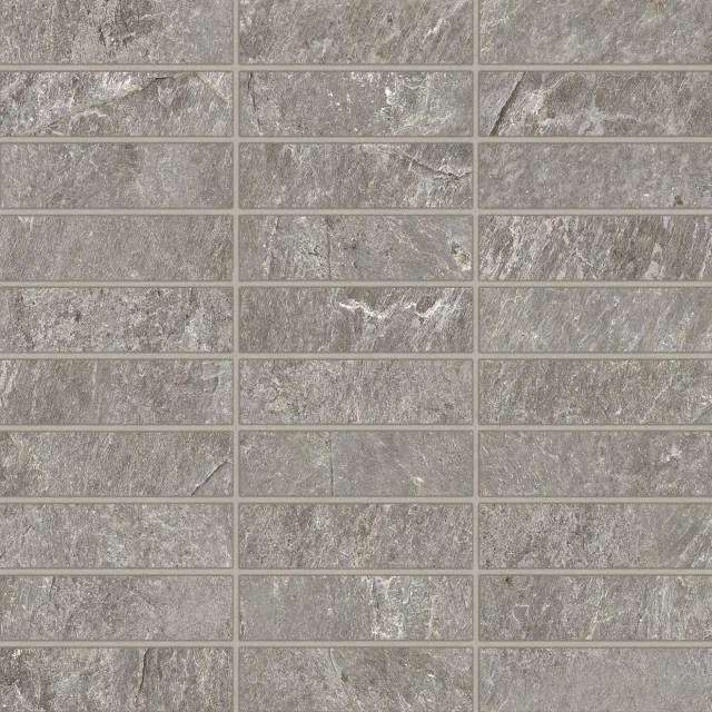 Farmhouse Living Millstone 1x4 Straight Set Matte Glass Mosaic