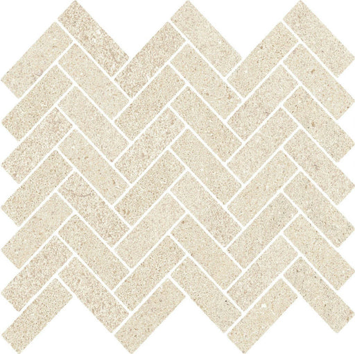Feel Cream 12x12 Sheet Spina 1x2.5 Porcelain Mosaic Tile