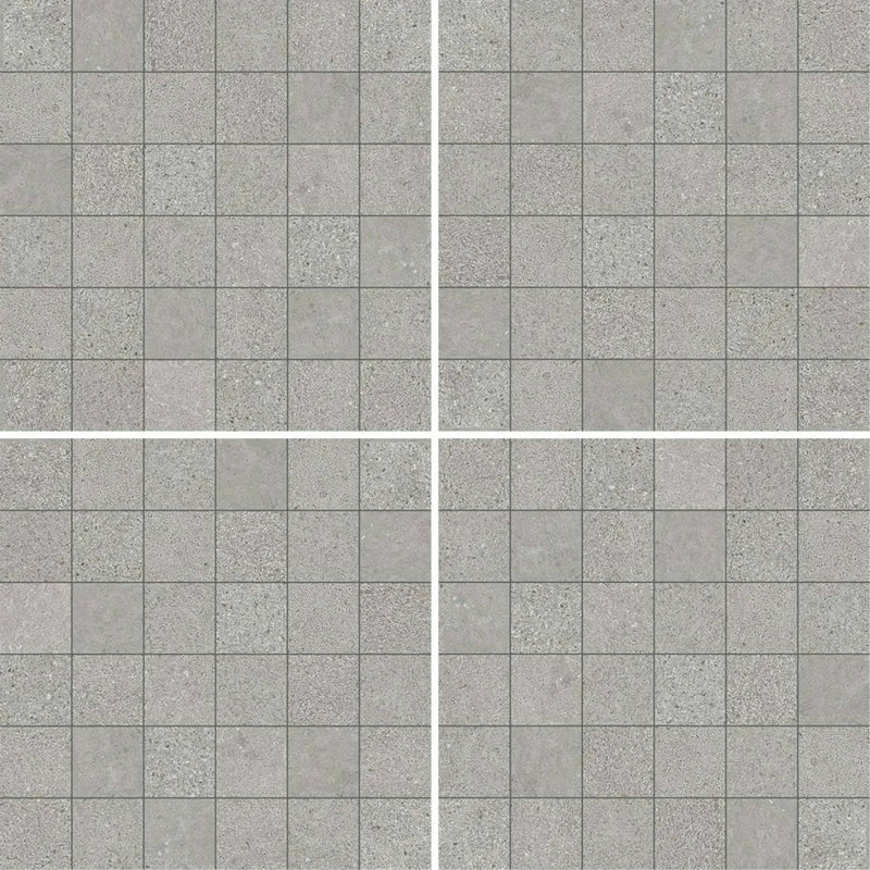 Feel Grey 2x2 12x12 Sheet Porcelain Mosaic Tile