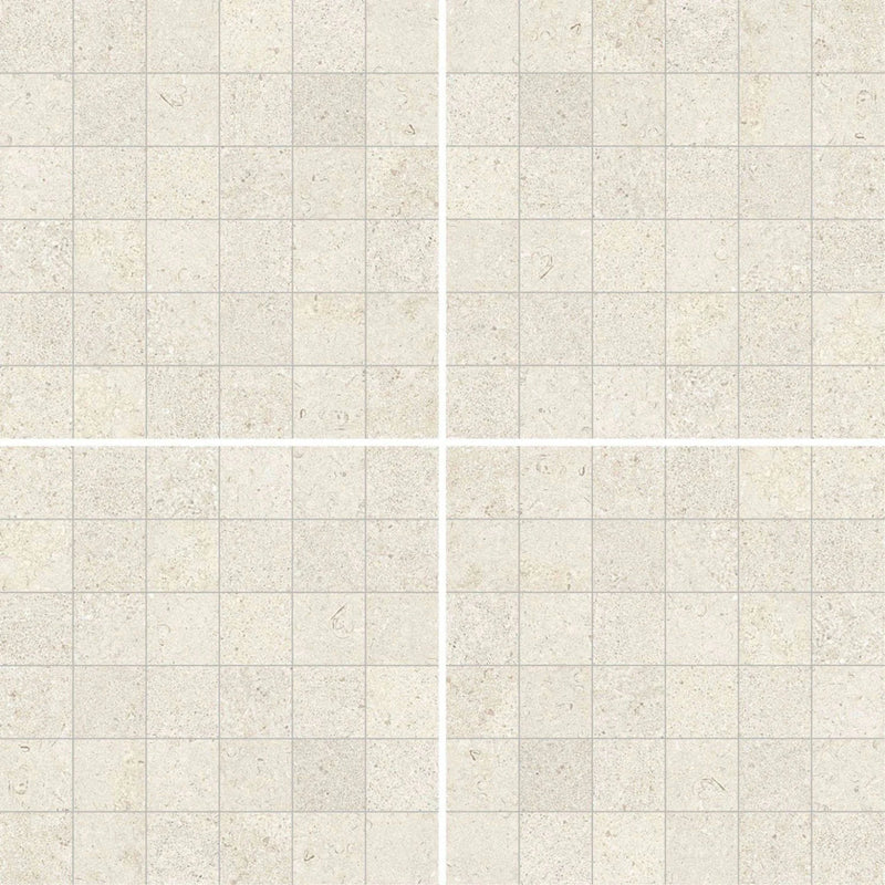 Feel Ivory 2x2 12x12 Sheet Porcelain Mosaic Tile