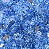 Marine Blue 0.5 IN Bag Fire Glass