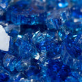 Sapphire Blue 0.5 IN 10lbs Bag Fire Glass