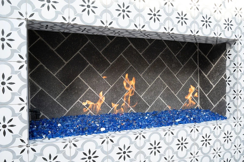 Sapphire Blue 0.5 IN 20lbs Bag Fire Glass