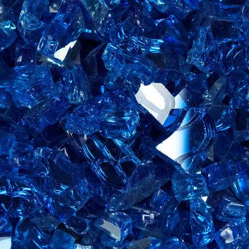 Sapphire Blue 0.5 IN 10lbs Bag Fire Glass