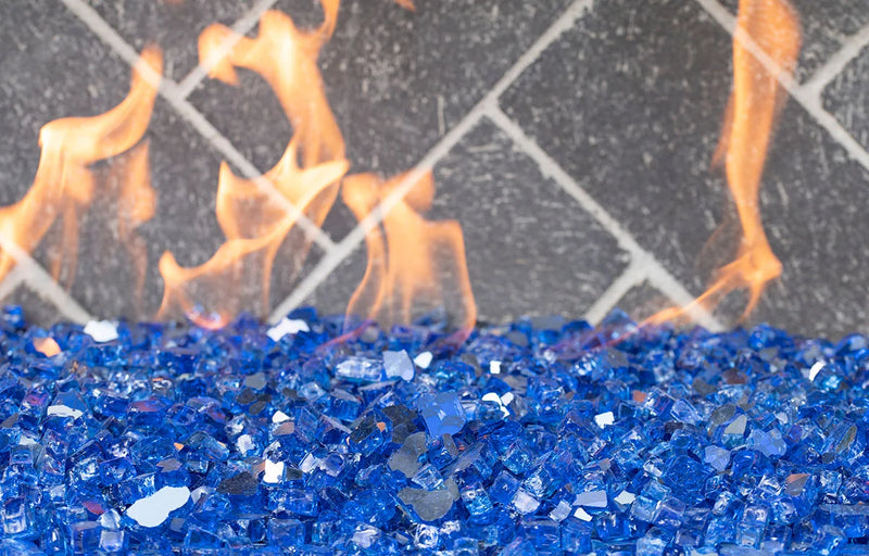 Sapphire Blue 0.25 IN Bag Fire Glass