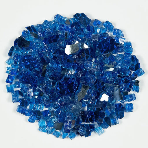 Sapphire Blue 0.5 IN 20lbs Bag Fire Glass