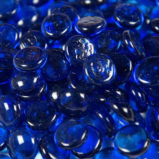 Sapphire Blue 0.5 in Round Misc. Glass Fire Glass
