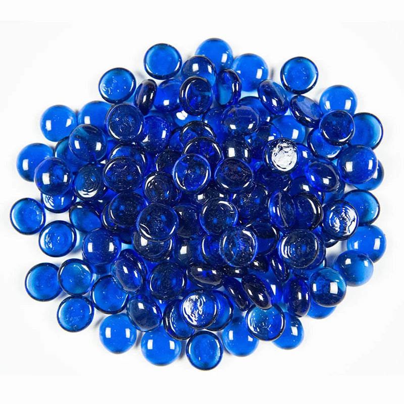 Sapphire Blue 0.5 in Round Misc. Glass Fire Glass
