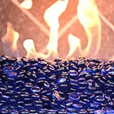 Sapphire Blue 0.5 in Round Misc. Glass Fire Glass