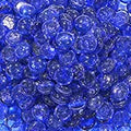 Sapphire Blue 0.5 in Round Misc. Glass Fire Glass