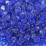 Sapphire Blue 0.5 in Round Misc. Glass Fire Glass