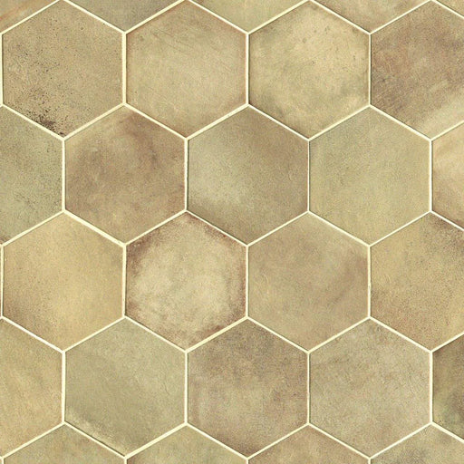 Firenze Heritage Series Paglierino 8.5x10 Hexagon Matte Encaustic Look Porcelain Tile