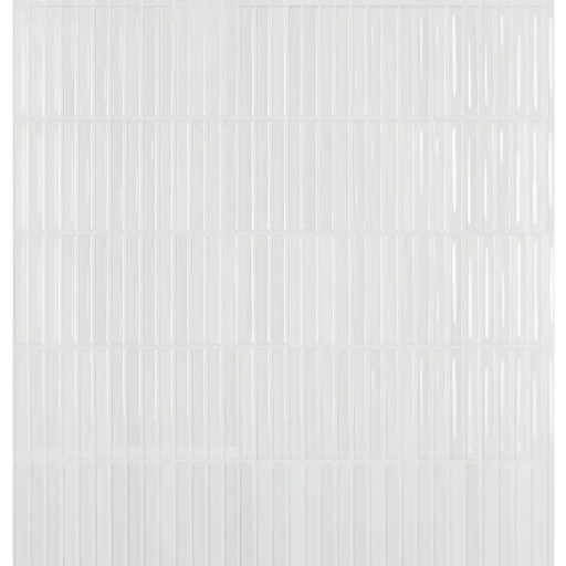 Flash Bars Series White 5x10 Ceramic/Porcelain Wall Tile