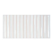 Flash Bars Series White 5x10 Ceramic/Porcelain Wall Tile