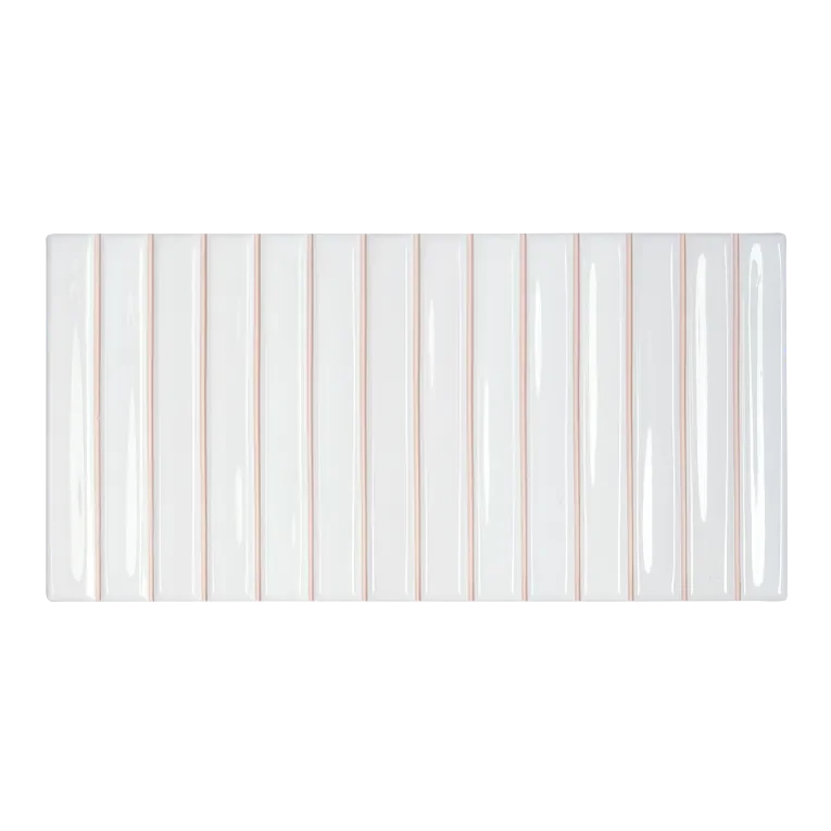 Flash Bars Series White 5x10 Ceramic/Porcelain Wall Tile