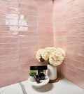 Flash Series Blush 3/8x5 Pencil Bullnose Ceramic/Porcelain Trim