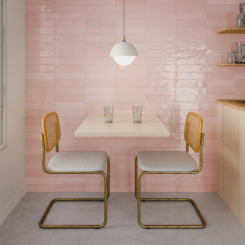 Flash Series Blush 3x12 Wall Ceramic/Porcelain Tile — Solidshape
