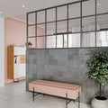Flash Series Cool Grey 3/8x5 Pencil Bullnose Ceramic/Porcelain Trim
