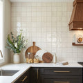 Flash Ivory 5x5 Ceramic Tile — Kitchen backsplash