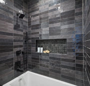 Flash Series Graphite 3x12 Porcelain Wall Tile