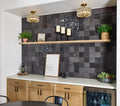 Flash Series Graphite 3/8x5 Pencil Bullnose Porcelain Wall Trim