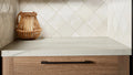Flash Series Ivory 3/8x5 Pencil Bullnose Porcelain Wall Trim