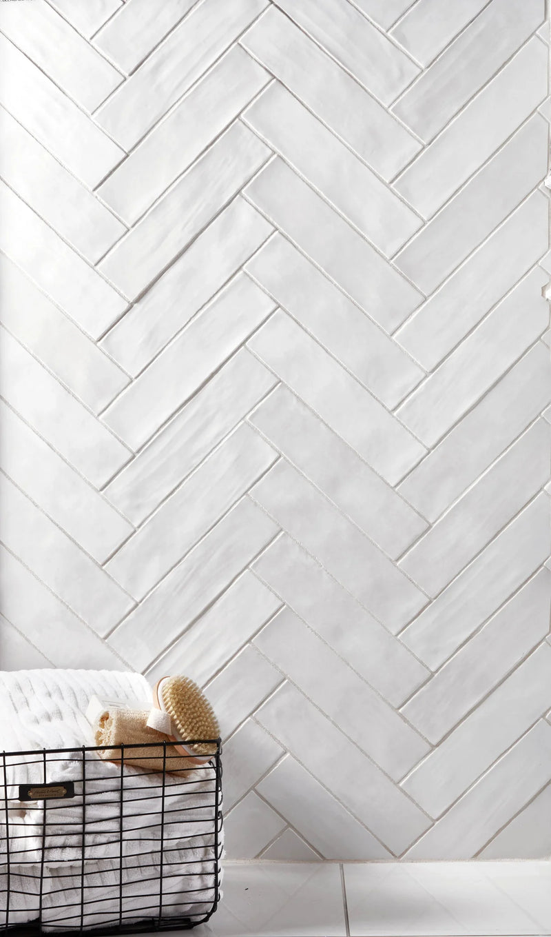 Flash Series White 3/8x5 Pencil Bullnose Wall Porcelain Trim