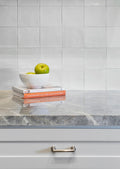 Flash Series White 3/8x5 Pencil Bullnose Wall Porcelain Trim