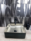 Flat Deluxe Savannah Black & Silver 3x11.8 Matte Ceramic Tile
