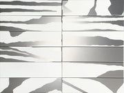 Flat Deluxe Savannah White & Silver 3x11.8 Matte Ceramic Tile