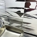 Flat Deluxe Savannah White & Silver 3x11.8 Matte Ceramic Tile
