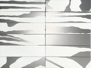 Flat Deluxe Savannah White & Silver 3x11.8 Matte Ceramic Tile