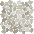 Flat Pebble Mica 12x12 Mesh Limestone Mosaic