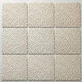 Flat Pebble Tan 12x12 Mesh Limestone Mosaic 12x12_sheet close-up