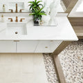 Flat Pebble Warm Blend 12x12 Mesh Natural Stone Mosaic