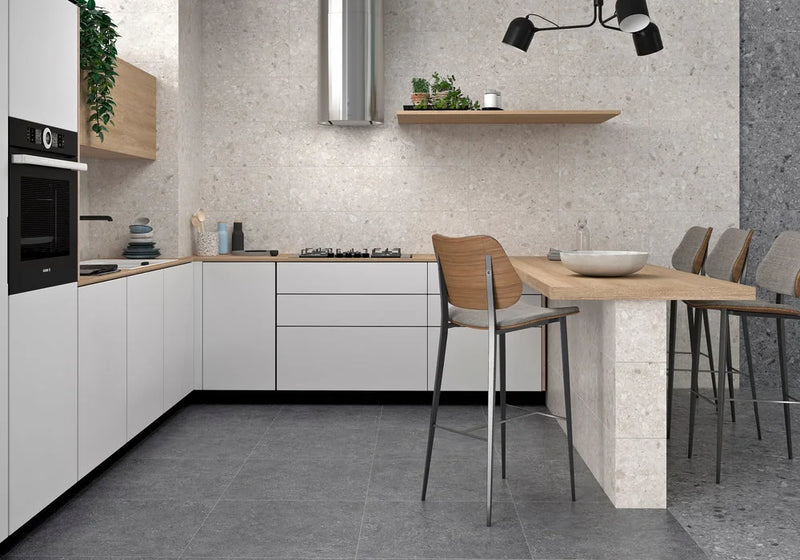 Flodsten 2.0 Snow 12x24 Matte Porcelain Tile