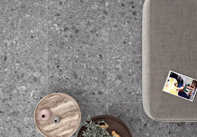 Flodsten 2.0 Snow 12x24 Matte Porcelain Tile