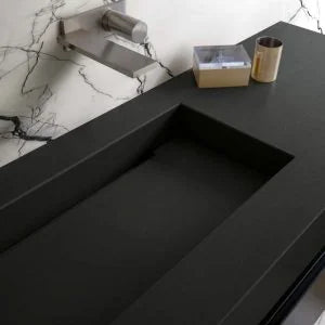 Florim Marble Slabs Black 63x126 Honed Marble Look Porcelain Slab