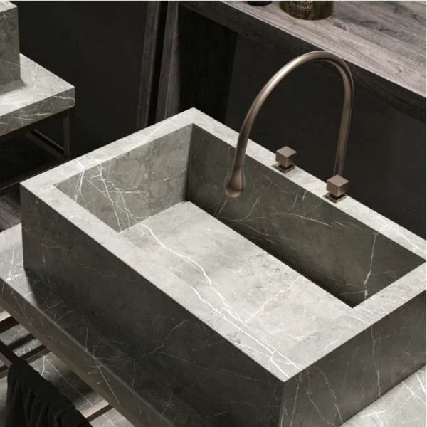 Florim Marble Slabs Marble Gray 63x126 Honed Marble Look Porcelain Slab