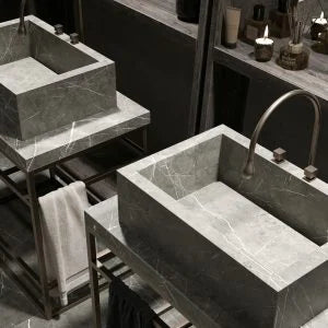 Florim Marble Slabs Marble Gray 63x126 Honed Marble Look Porcelain Slab