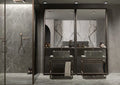 Florim Marble Slabs Marble Gray 63x126 Honed Marble Look Porcelain Slab