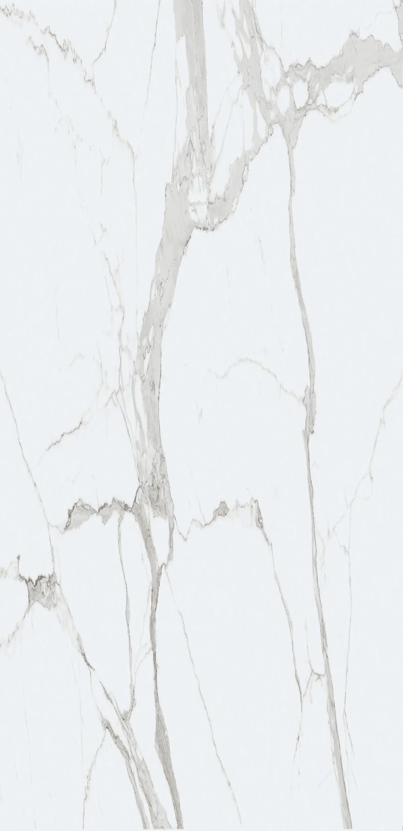 Florim Marble Slabs Statuary (Statuario) 63x126 Honed Marble Look Porcelain Slab