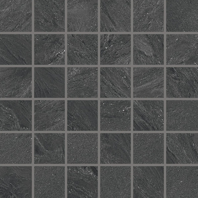 Fluida Carbo 4 Inch Hexagon Porcelain Mosaic