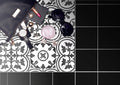 Frame 15 Clover B&W 6x6 Matte Porcelain Tile
