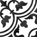 Frame 15 Clover B&W 6x6 Matte Porcelain Tile