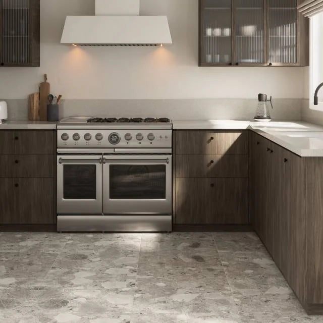 Nouvel Limestone Cinza 139x81 Super Jumbo Polished 2cm Slab