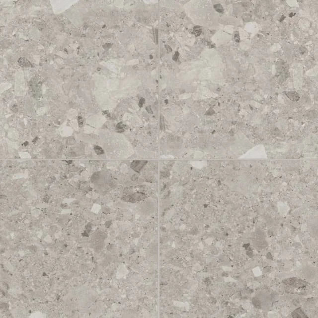 Frammenta Light Grey 24x24 Ceramic Tile