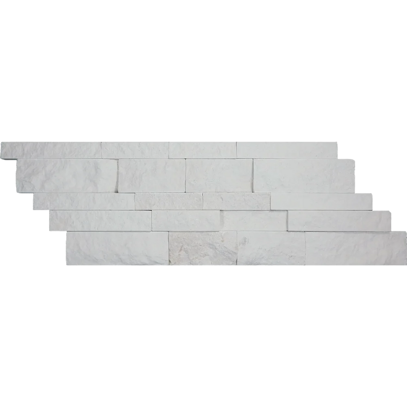 Freska 07x10x07 Split-Face White Limestone Corner