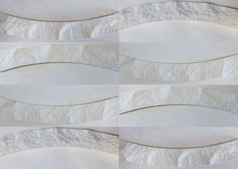 Freska 07x10x07 Split-Face White Limestone Corner